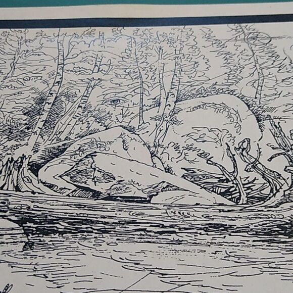 Paul Anthony Lee "Windy Cranberry Lake" Landscape Art Print Artist Proof 1984 - Picture 6 of 10